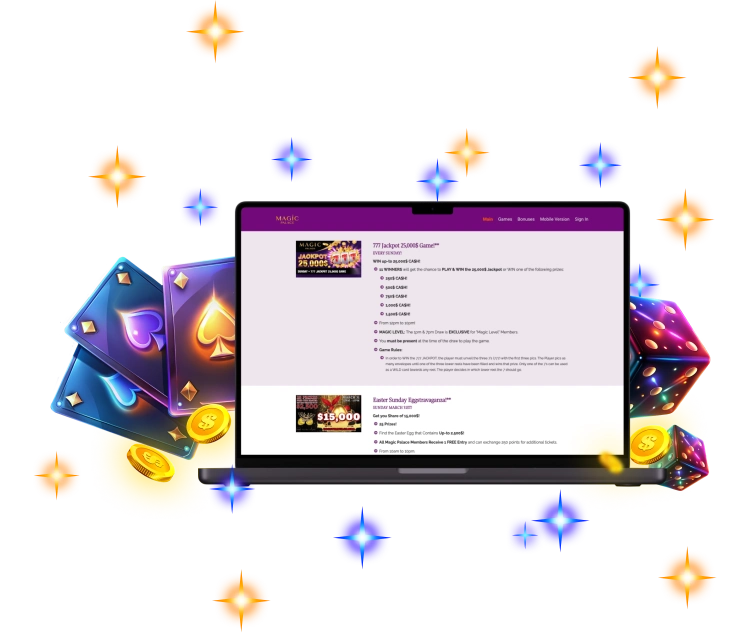 Magic Palace Casino Canada Desktop